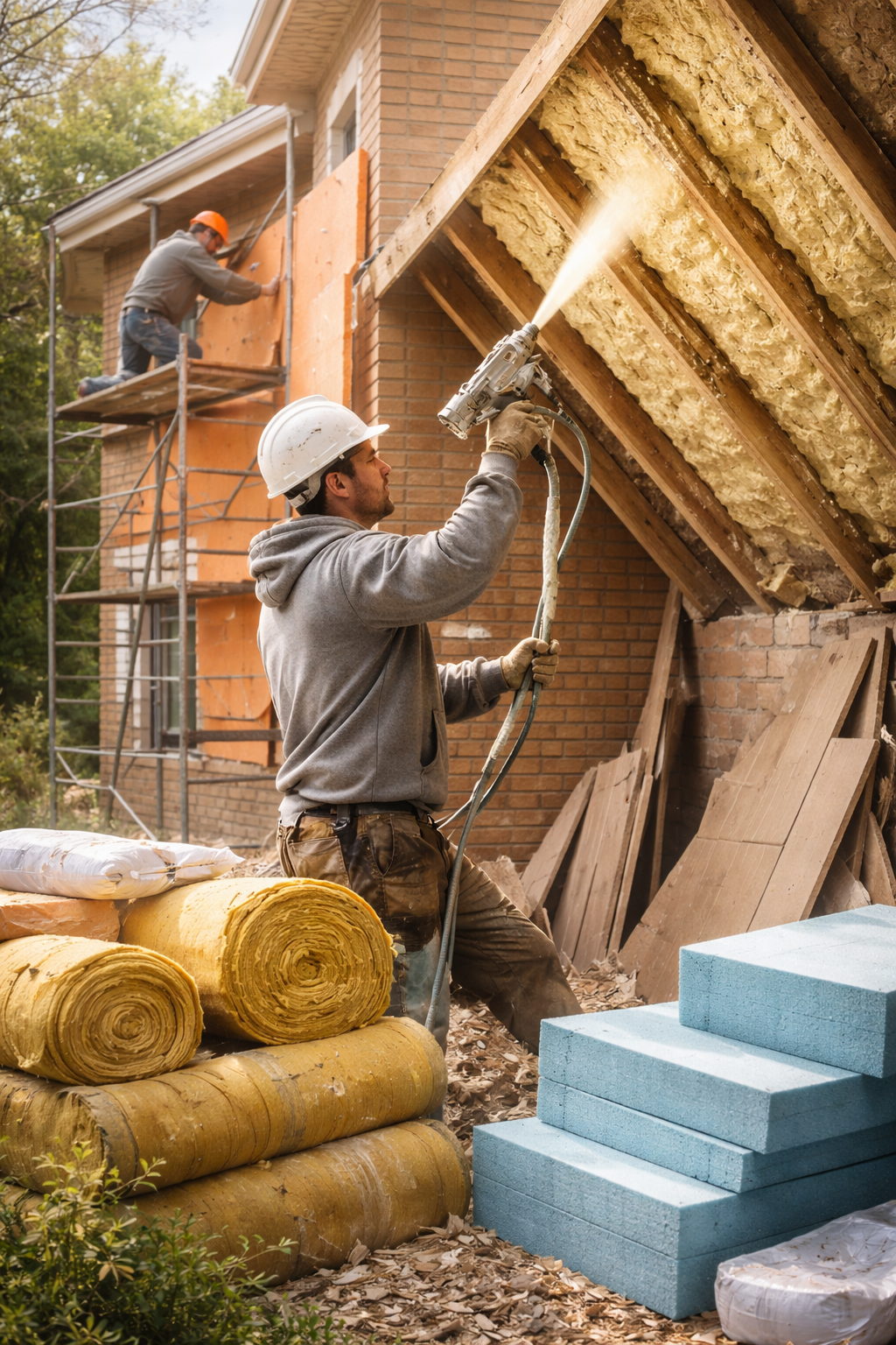 Утепление домов в Дзержинске под ключ от 4270 руб/м2 | Профессионально — ТепломастерДзр