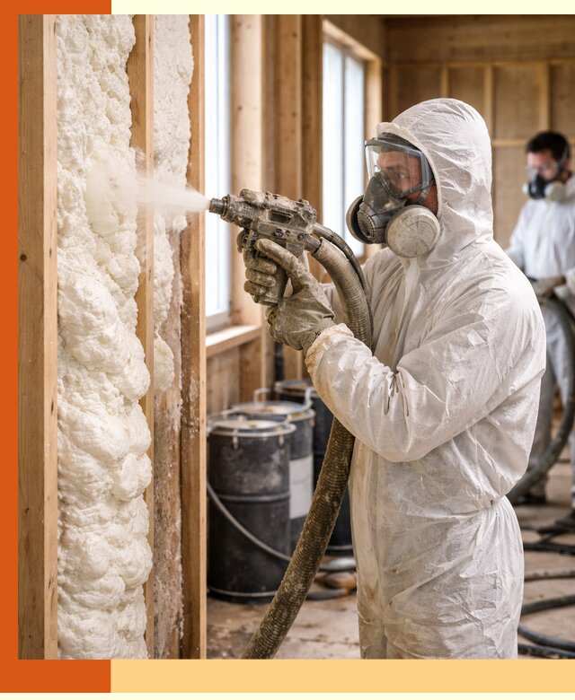 Утепление каркасного дома пенополиуретаном в Дзержинске
