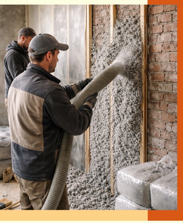 Утепление кирпичного дома эковатой в Дзержинске от 2389 руб./м² | ТепломастерДзр