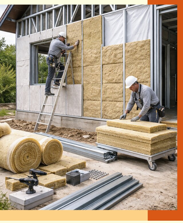 Утепление дома из ЛСТК в Дзержинске от 5287 руб./м² — профессионально | ТепломастерДзр