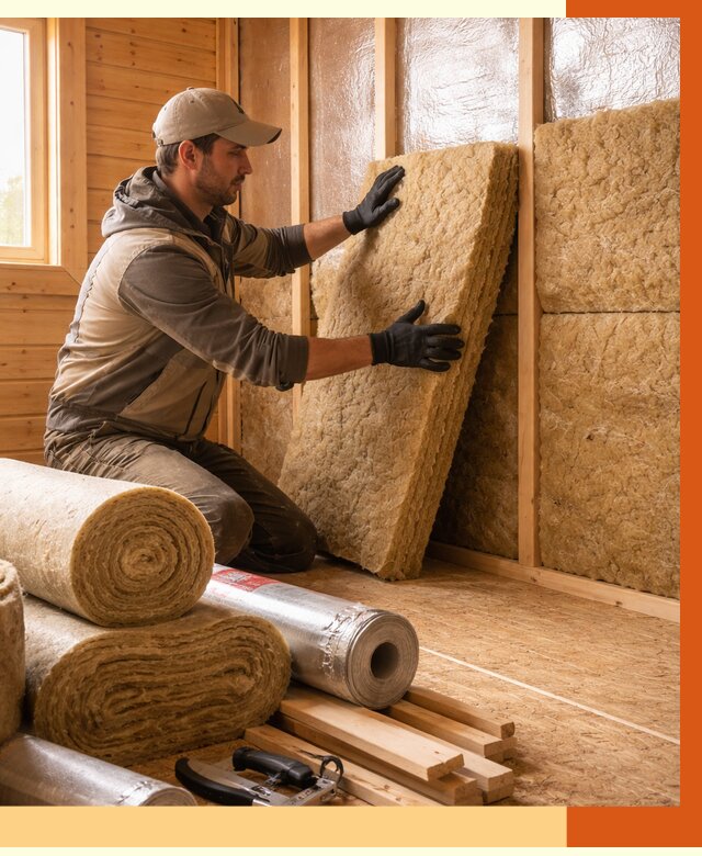 Утепление бани в Дзержинске под ключ от 4575 руб./м2 — утеплить потолок, пол и стены | ТепломастерДзр