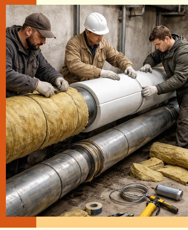 Утепление трубопровода в Дзержинске с гарантией энергоэффективности