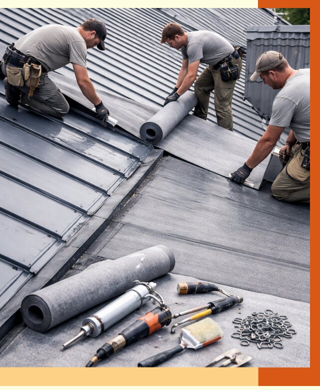 Гидроизоляция металлической кровли полимочевиной в Дзержинске от 8642 руб. | ТепломастерДзр